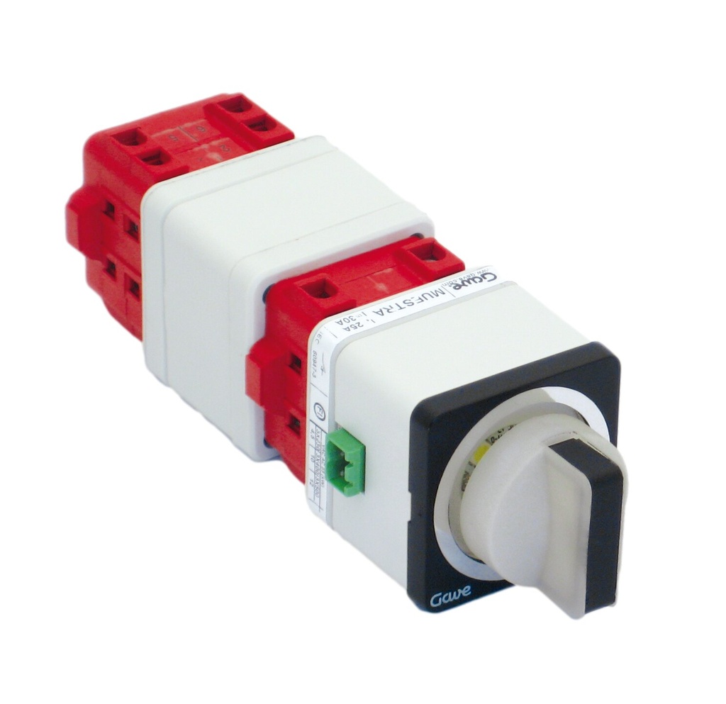 INTERRUPTOR GIRO Y EMPUJE  1M 1S 25A.