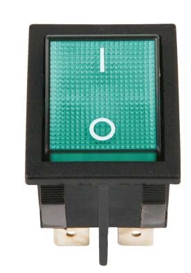 INTERRUPTOR TECLA LUMINOSO 2P VERDE FLUOR