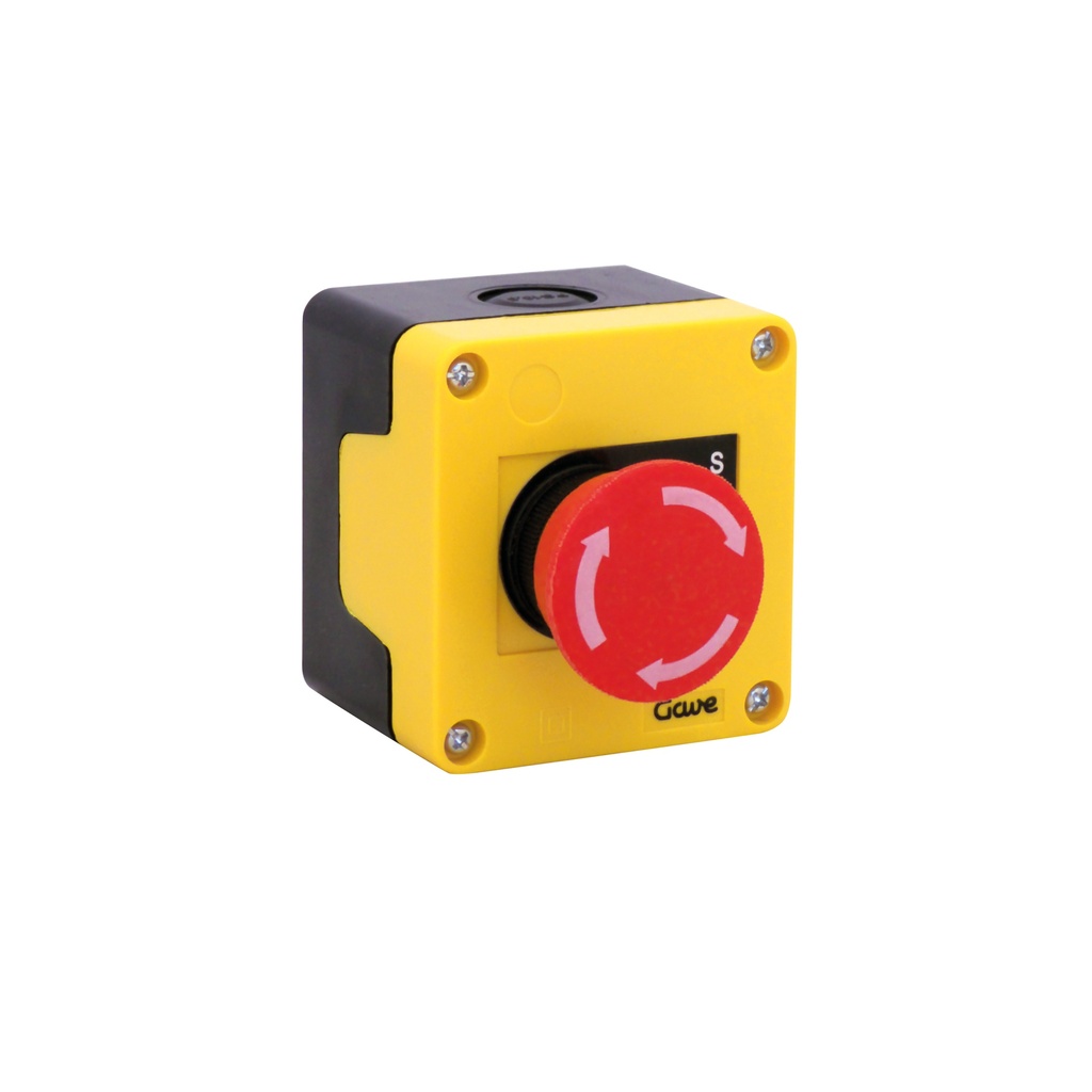 PULSADOR DE SETA GIRAR PARA DESENCLAVAR Ø40MM. 1NC