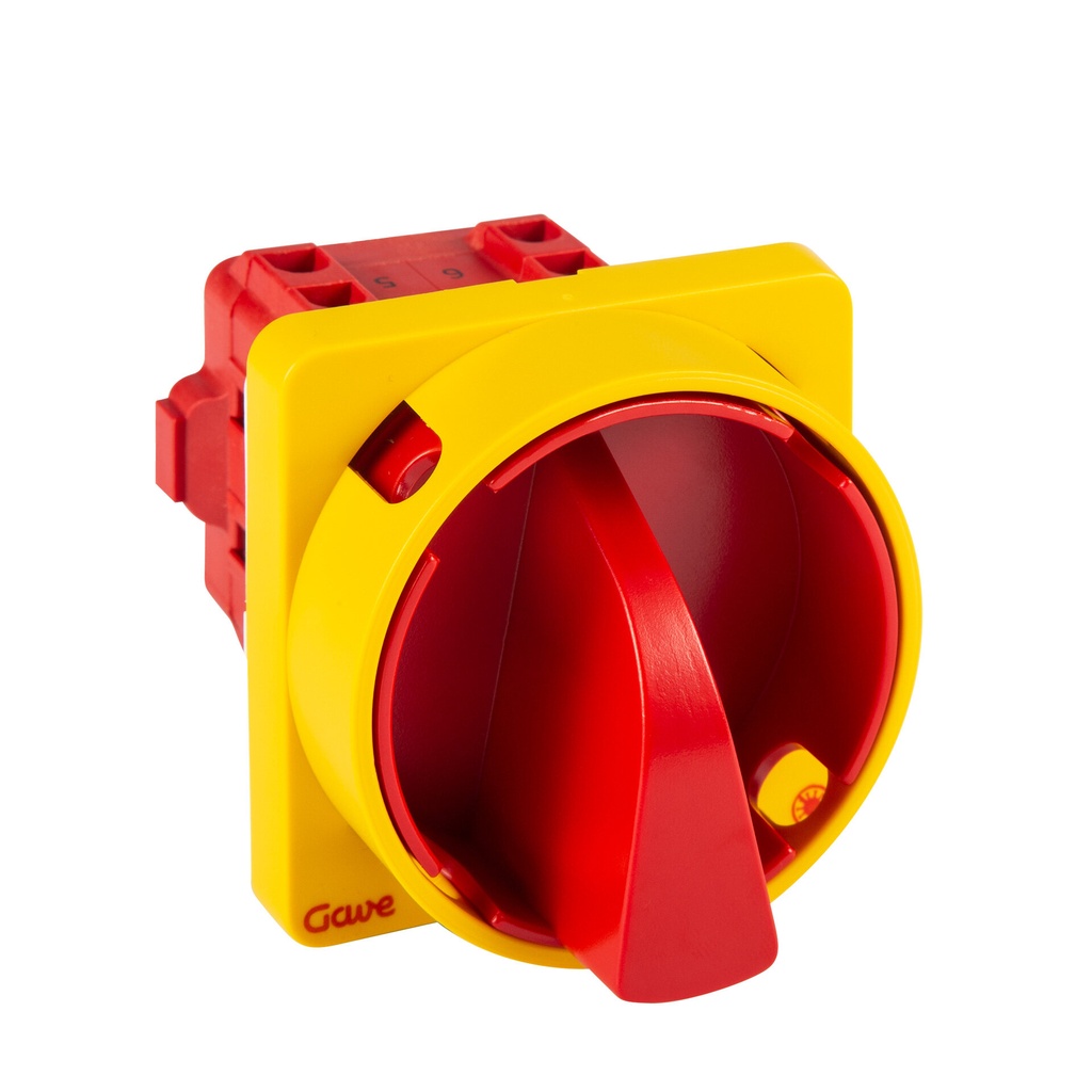 INTERRUPTOR 3P 12A.D0 BLOQUEO CANDADO ROJO/AMARILLOTRATAMIENTO ANTIMICROBIANO