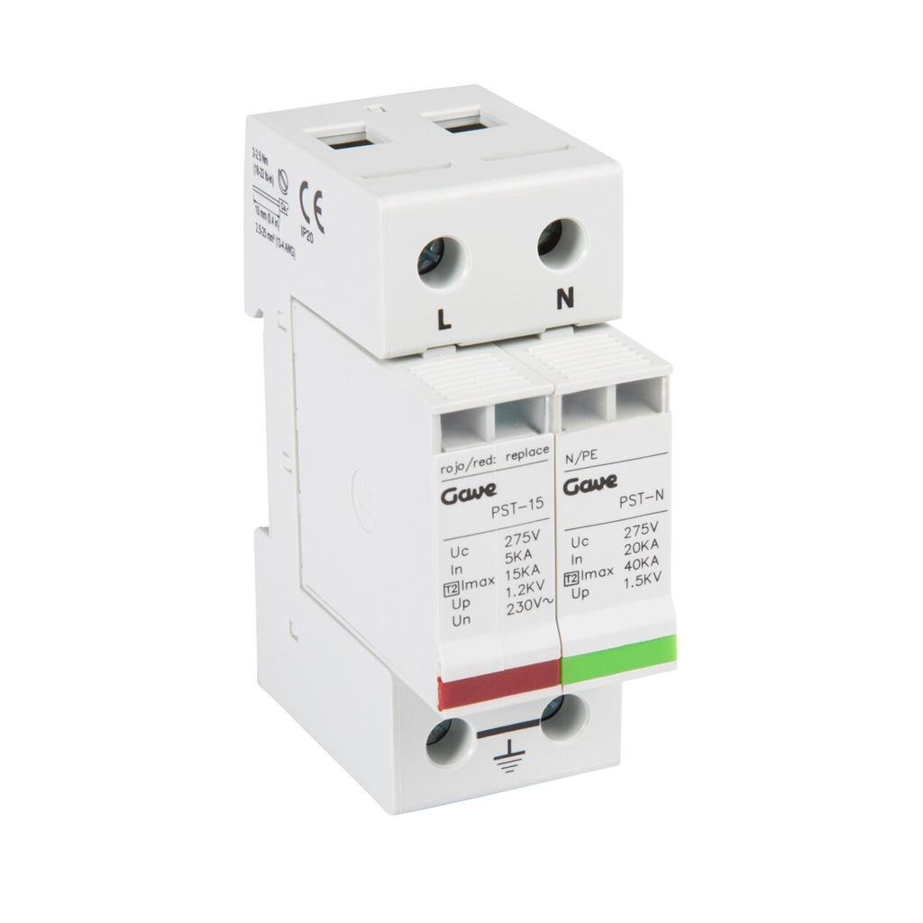 PROT.SOBRETENSION ENCHUFABLE BI.15KA