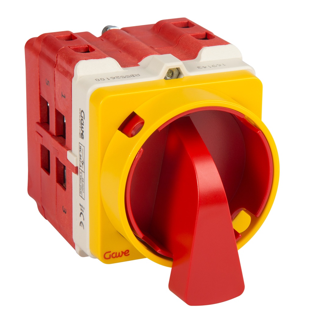 INTERRUPTOR 2P.63A.D2 BLOQUEO CANDADO ROJO/AMARILLO