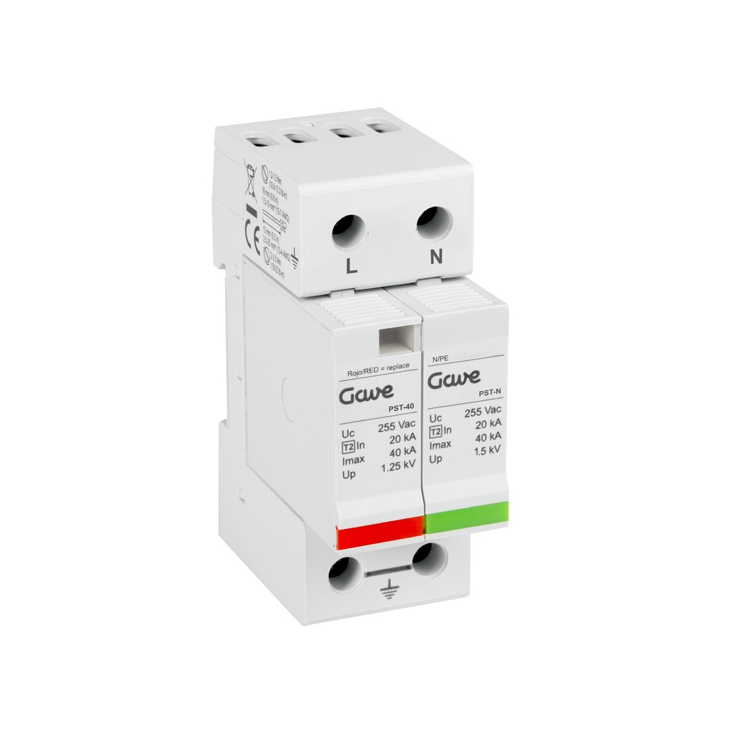 PROT.SOBRETENSION ENCHUFABLE BI.40KA