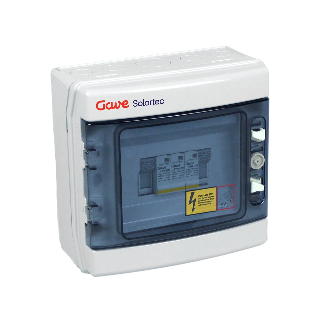 CAJA MODULAR CONEXIÓN 1STR. FUS 20A - SIN SECCIONADOR + PROTECTOR SOBRETENSION II