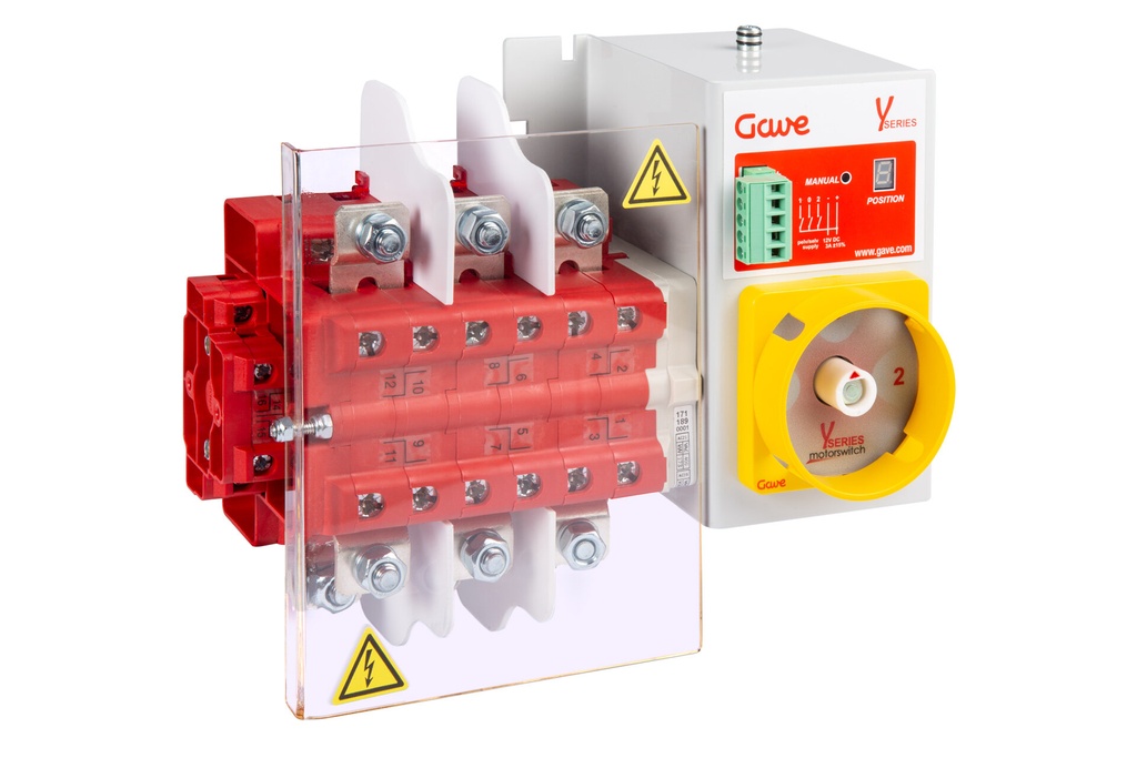 CONMUTADOR  MOTORIZADO ENTRADA SUPERIOR 1-0-2 3P 160A. 80-230VAC